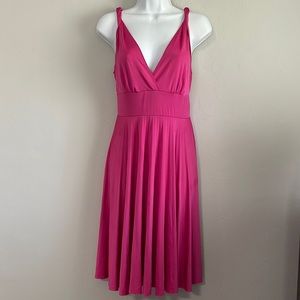 M Soprano Soprano A line Hot pink dress